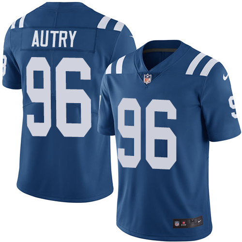 Indianapolis Colts #96 Limited Denico Autry Royal Blue Nike NFL Home Men Vapor Untouchable jerseys